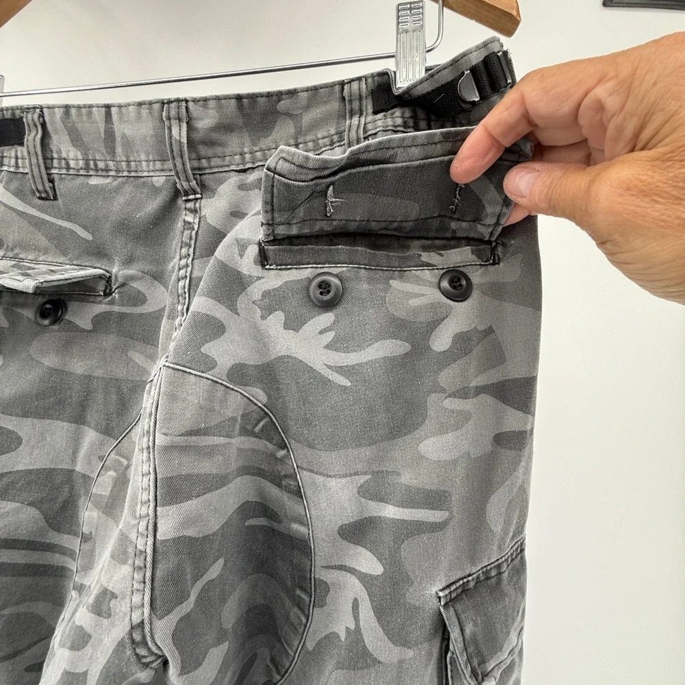 Backbone‎ Gray Camo Cargo Pants Utility Casual Streetwear Outdoor Everyday 34